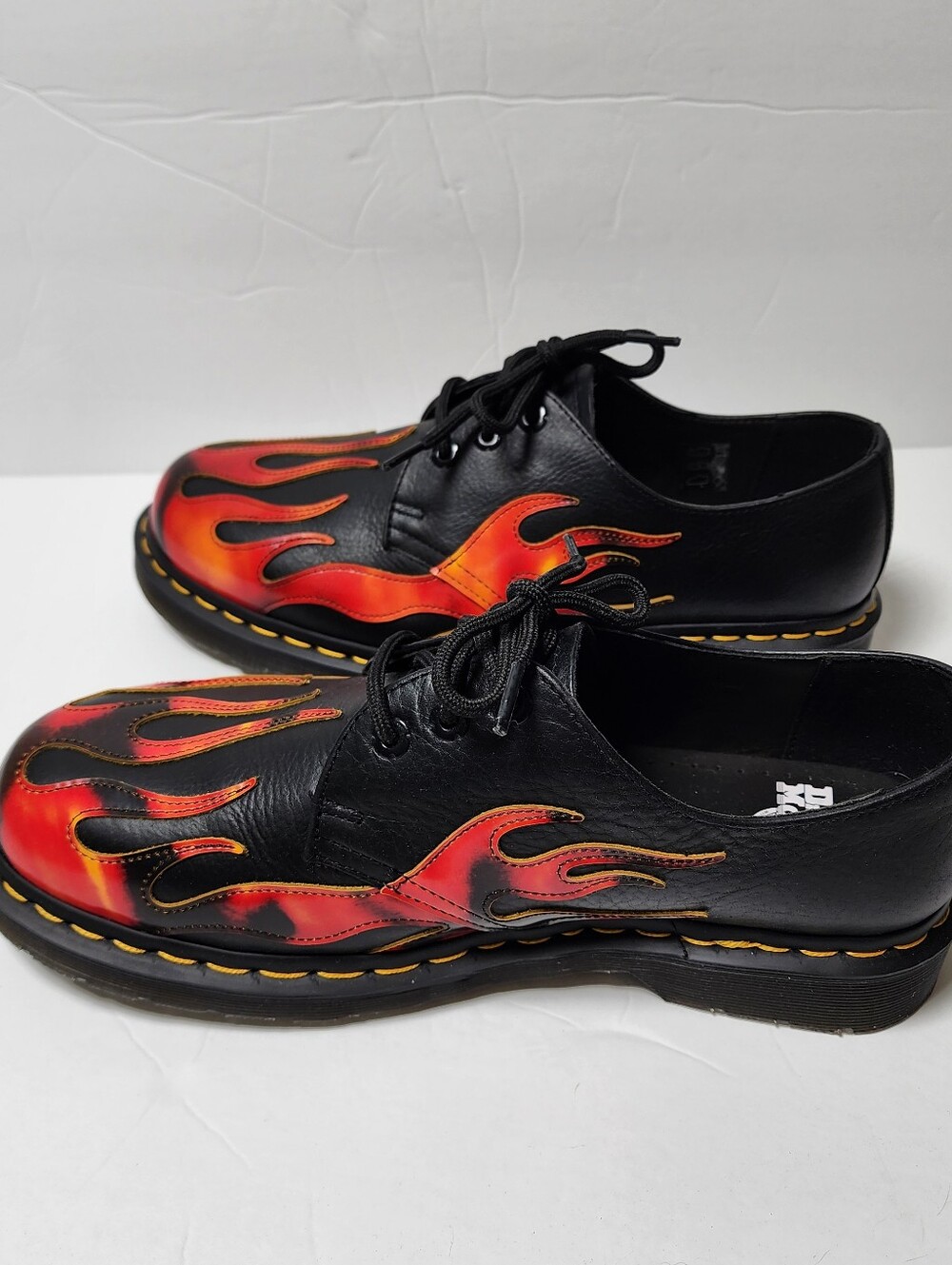 Dr Martens 1461 Flame Three Eye Leather Low Top Oxford Mens Size 9 - Picture 7 of 12